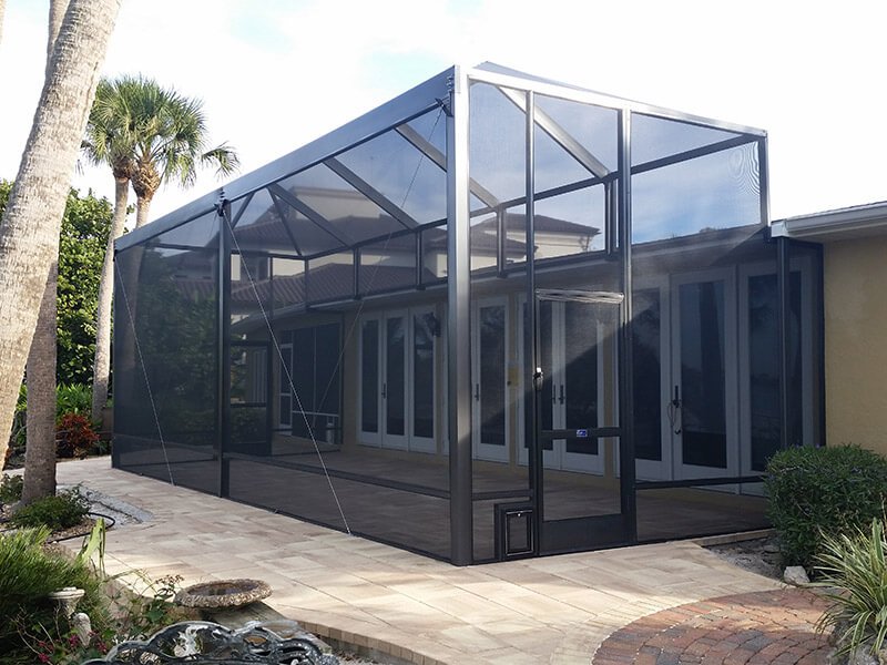Lanai screen enclosure extension in Winter Haven, FL expanding covered outdoor living space